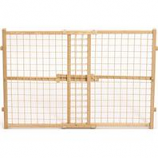 Midwest Homes For Pets - Wood/Wire Mesh Pet Gate - Natural - 24 H X 29-41.5
